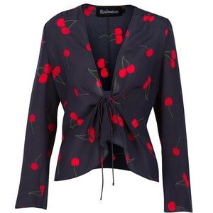Realisation Par Bianca top in cherry